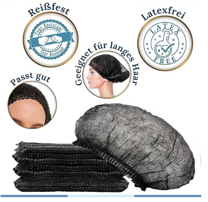 Hairnet (black), 100pcs