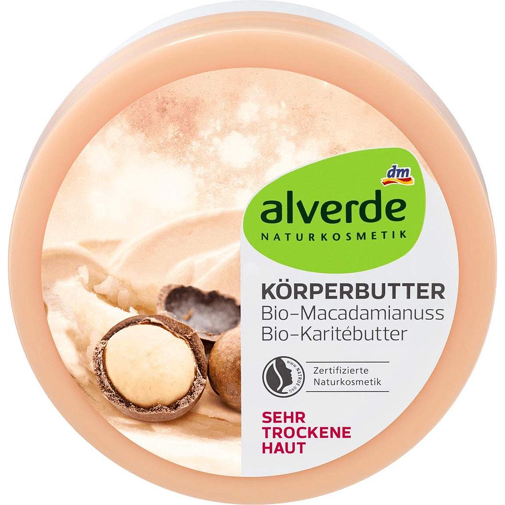 Alverde Macadamia Nut Body Butter - 200ml