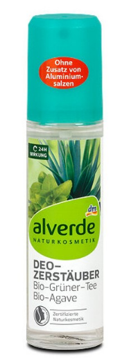 Alverde Deo Zerstäuber Bio-Grüner Tee &amp; Bio-Agave - 75ml