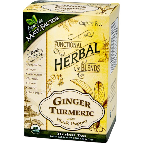 Organic Ginger Turmeric with Black Pepper Tea Bags