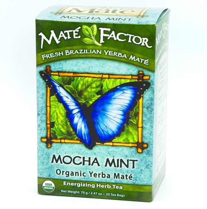 Organic Mocha Mint Yerba Maté Tea Bags