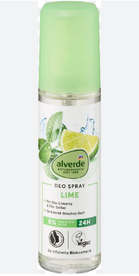 Alverde Deodorant Spray Lime - 75ml