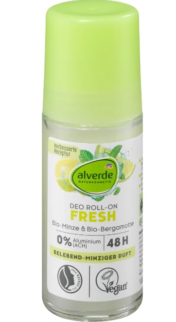 Alverde Deo Roll-On Fresh Minze Bergamott - 50ml