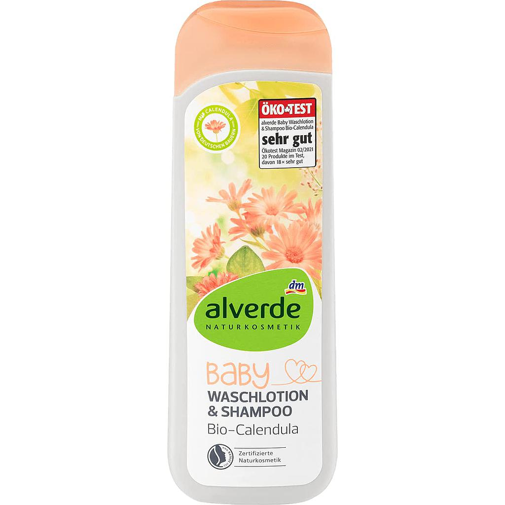 Alverde Baby Waschlotion &amp; Shampoo Bio-Calendula - 250ml