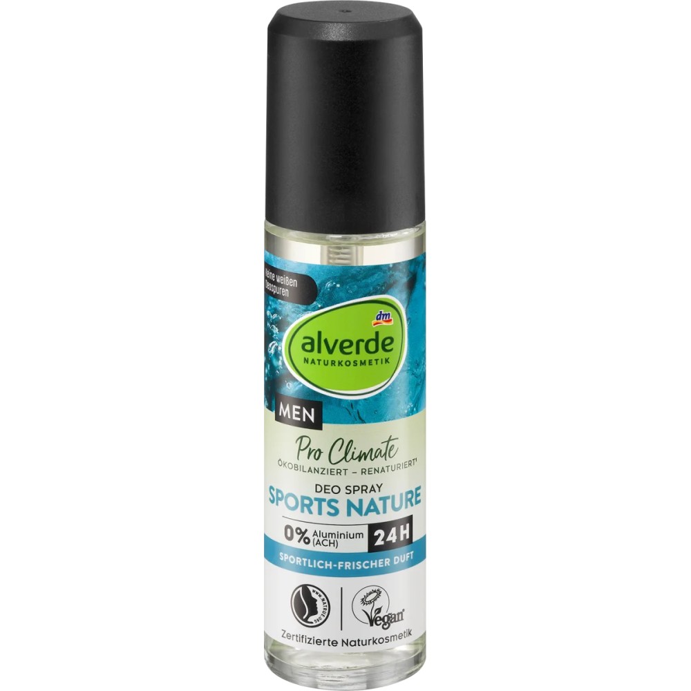 Alverde MEN Sports Nature Deo Zerstäuber - 75ml