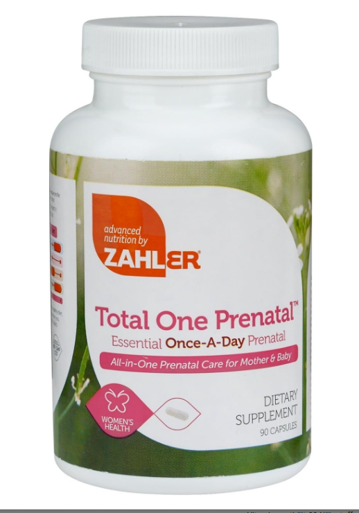 Zahler, Total One Prenatal™, Essential Once-Daily Prenatal, 90 Capsules
