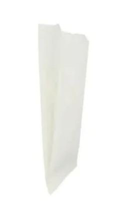 Gusseted bags, imitation parchment paper, strung, white, 16+6x28 cm, 1000 pcs.