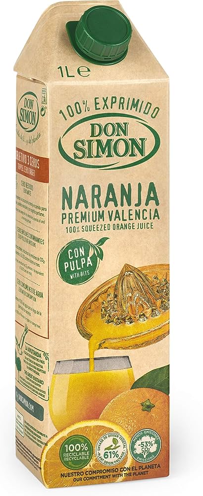 Juice - 100% Squeezed Spanish Orange Juice with Pulp